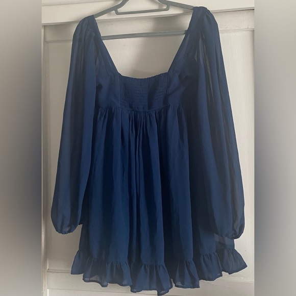 Abercrombie & Fitch Blue Dress. Pre-Owned. - Picture 4 of 7